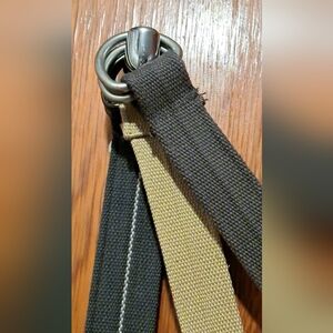 Set Of 3 Belts: Tan, Brown, & Black